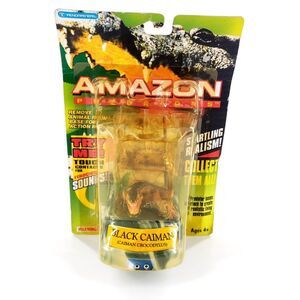 Trendmasters Amazon Predators Black Caiman Crocodile Brand New Damaged Packaging
